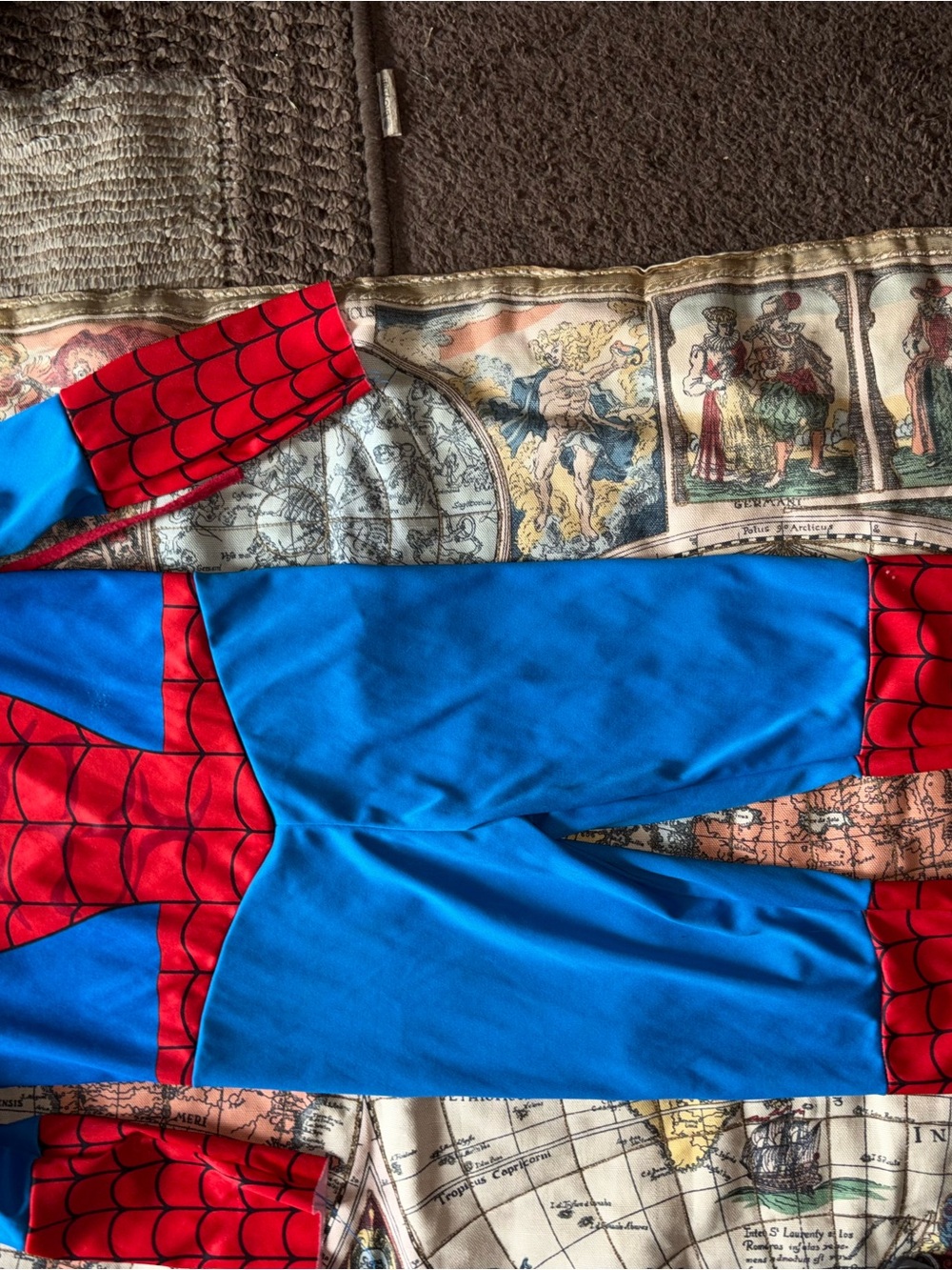 Marvel Red and Blue Spider Hero One-Piece for Kids